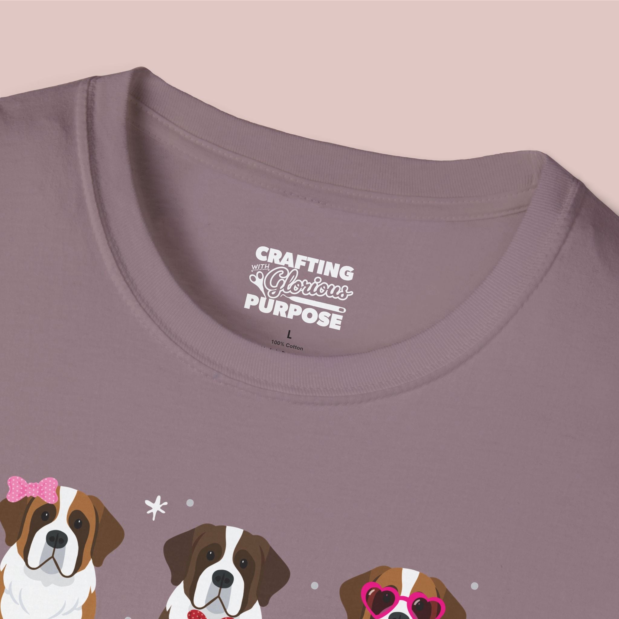 I Woof You Cute St. Bernard Trio Dog Tee — Valentine's T-Shirt