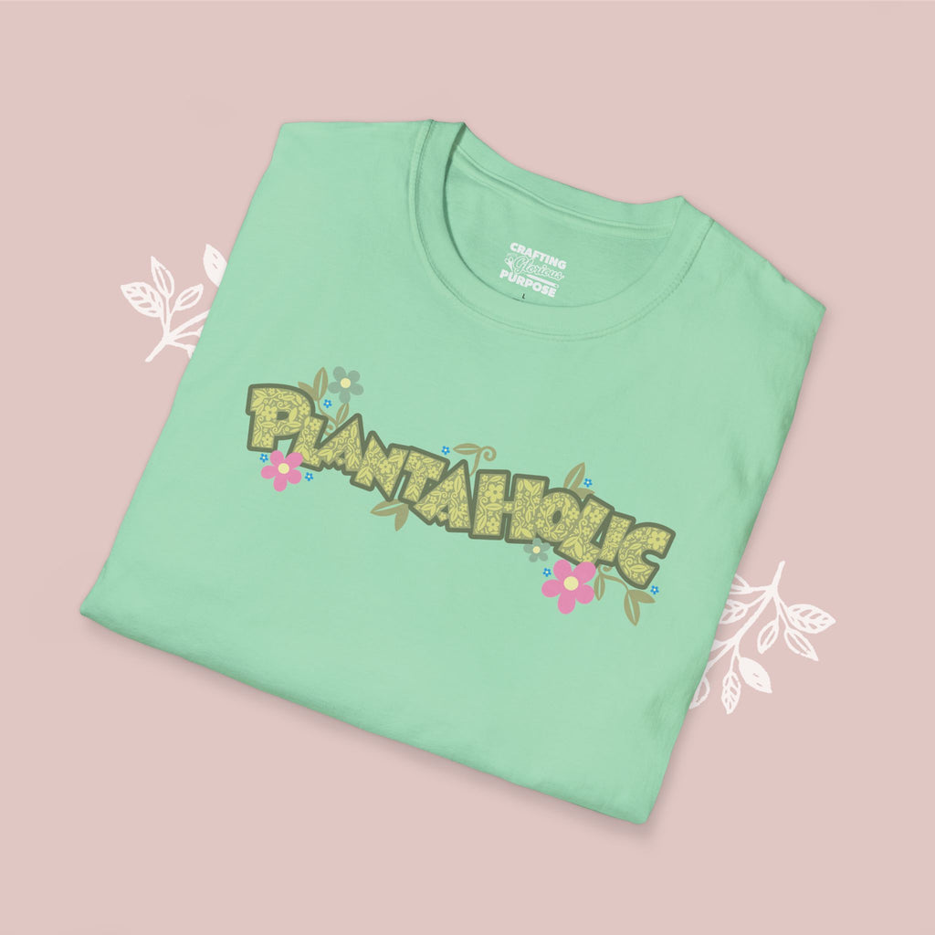 Plantaholic Floral T-Shirt — Botanical Plant Lover Tee