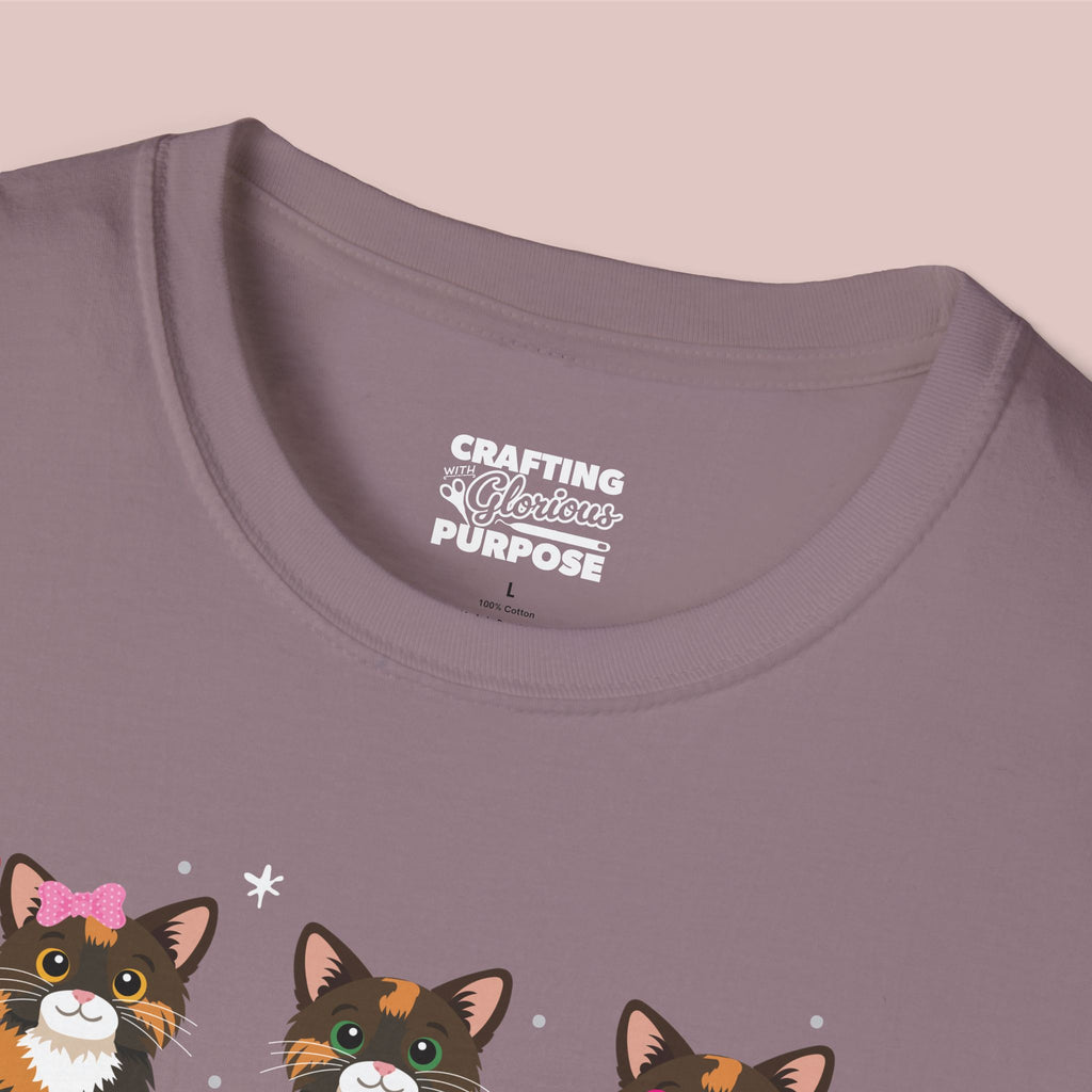 I Meow You Cute Tortoiseshell Trio Cat Tee — Valentine's T-Shirt