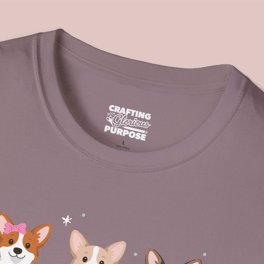 I Woof You Cute Corgi Trio Dog Tee — Valentine's T-Shirt