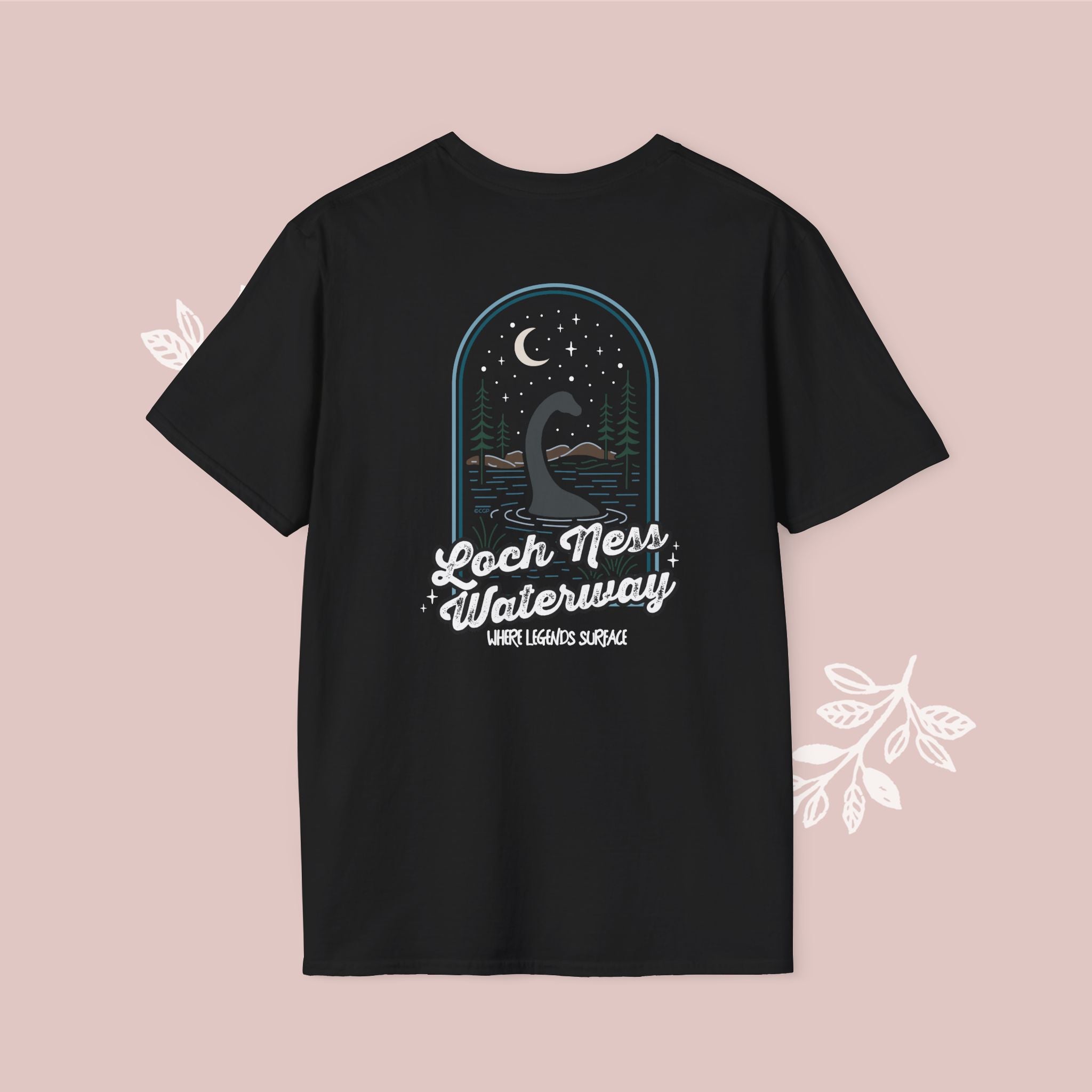 Loch Ness Waterway — "Loch Ness Waterway: Where Legends Surface" Retro Graphic T-Shirt
