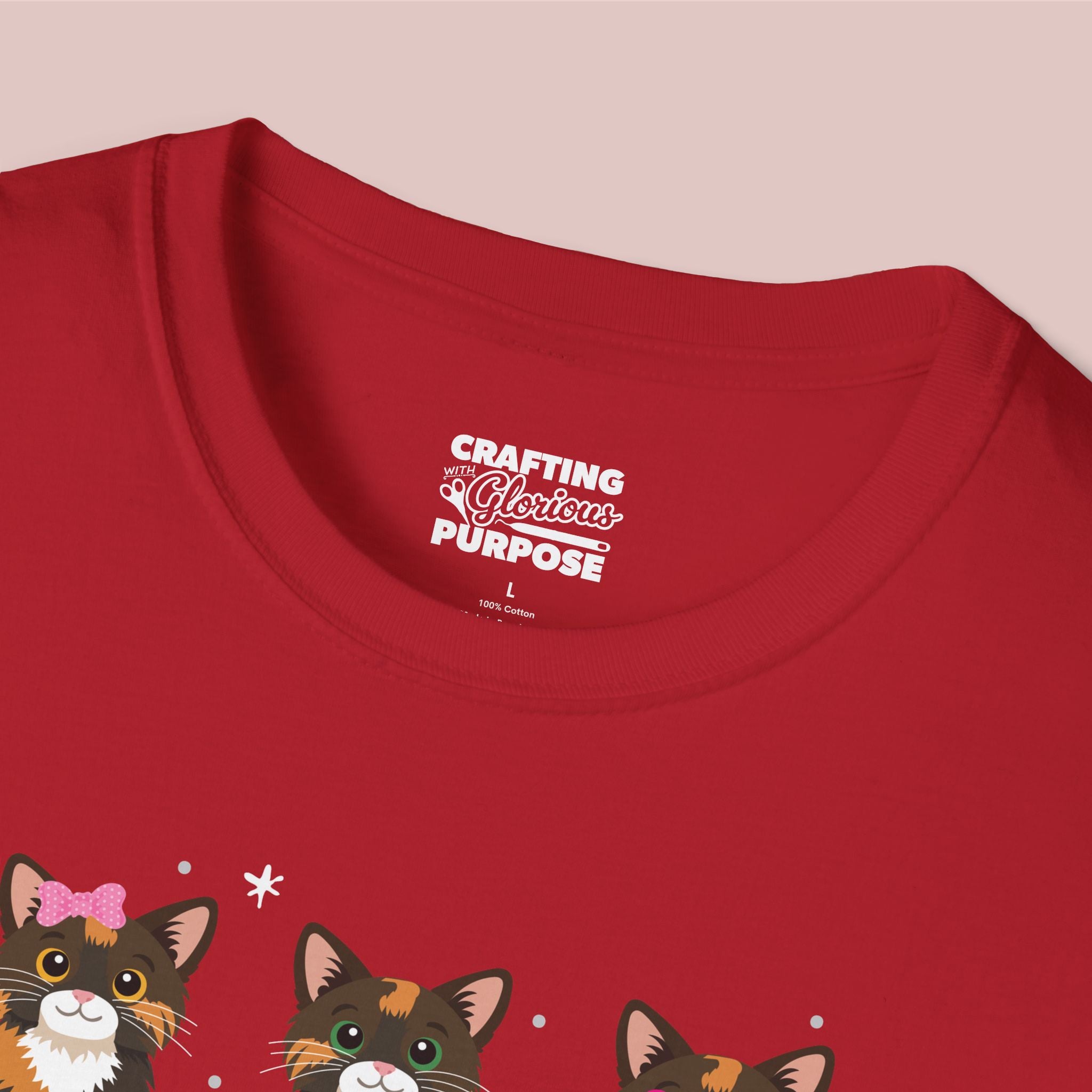 I Meow You Cute Tortoiseshell Trio Cat Tee — Valentine's T-Shirt