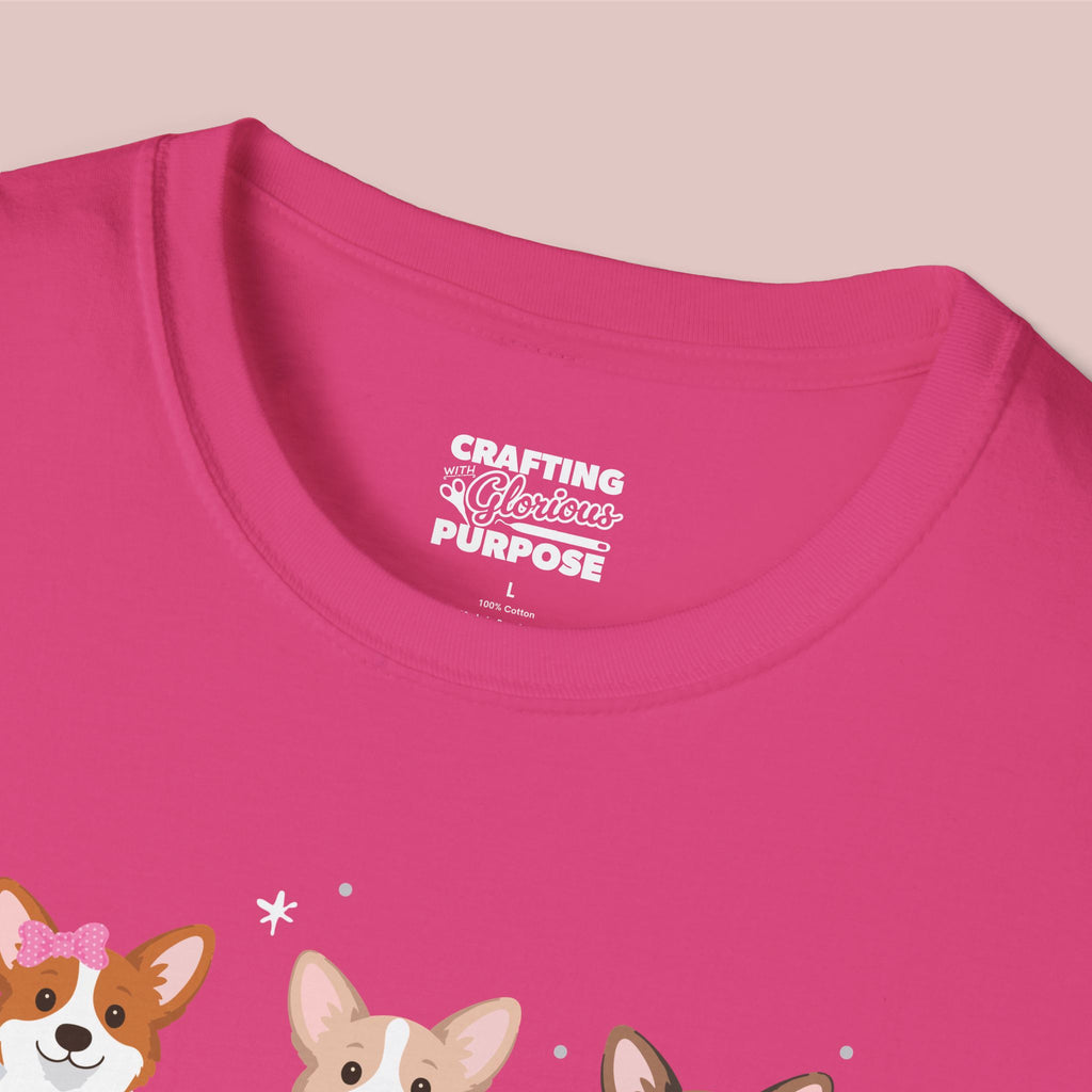 I Woof You Cute Corgi Trio Dog Tee — Valentine's T-Shirt