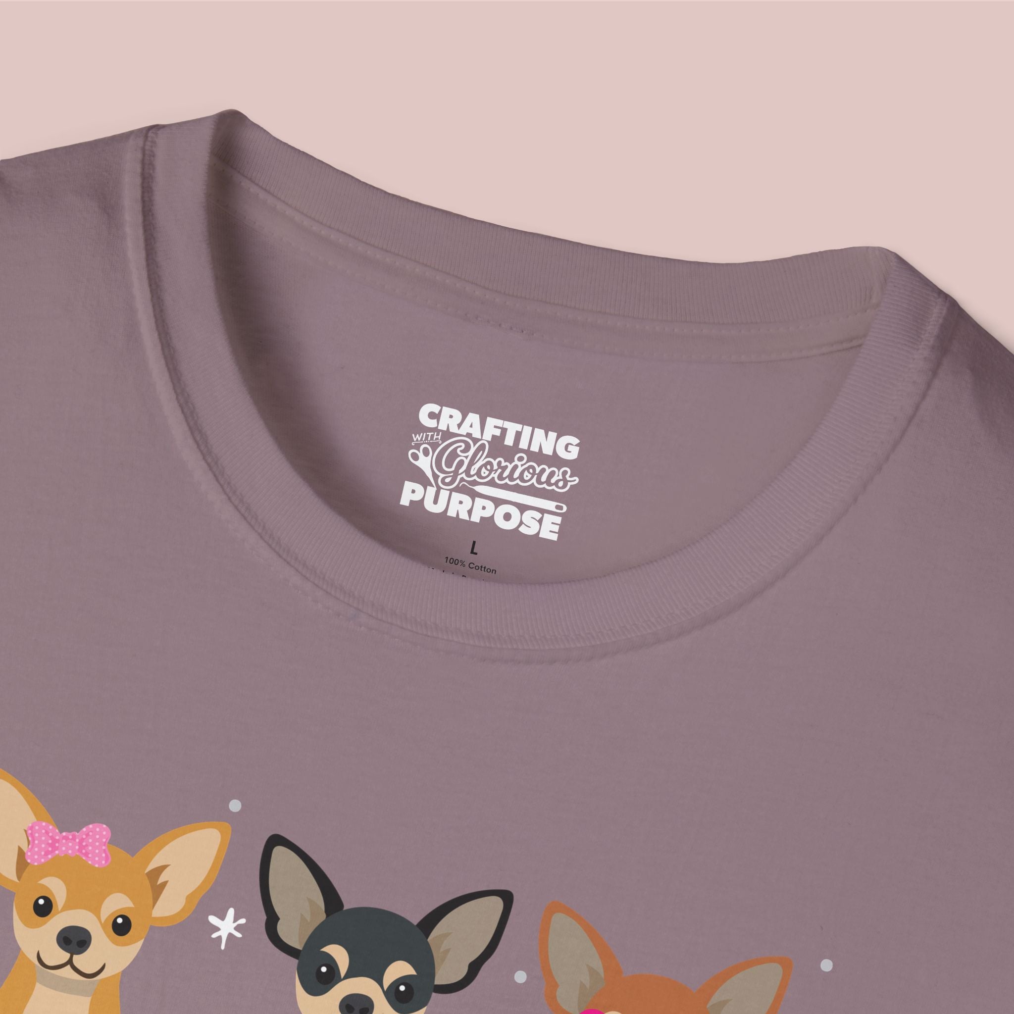 I Woof You Cute Chihuahua Trio Dog Tee — Valentine's T-Shirt