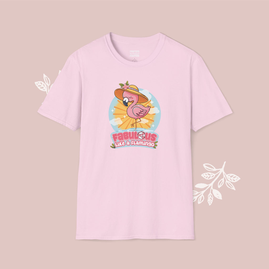 Fabulous Like a Flamingo T-Shirt — Cute Pink Flamingo Graphic Tee