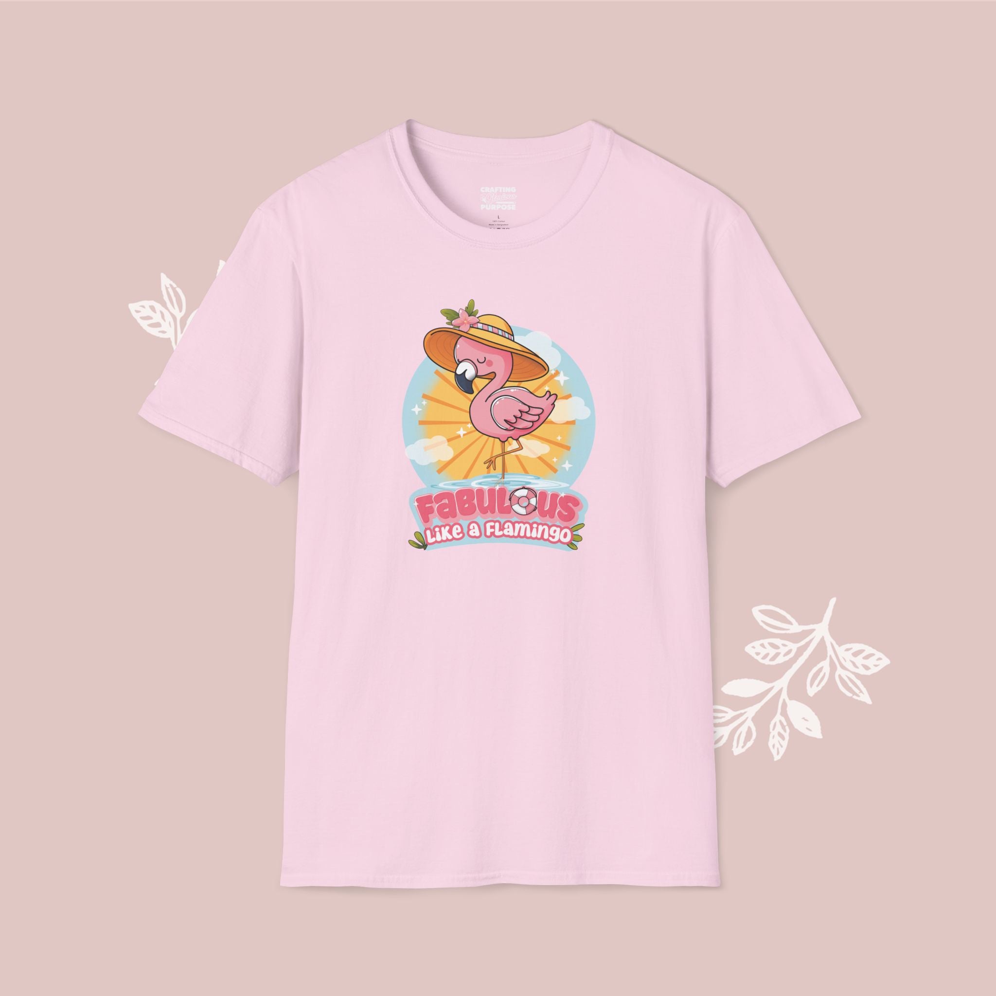 Fabulous Like a Flamingo T-Shirt — Cute Pink Flamingo Graphic Tee