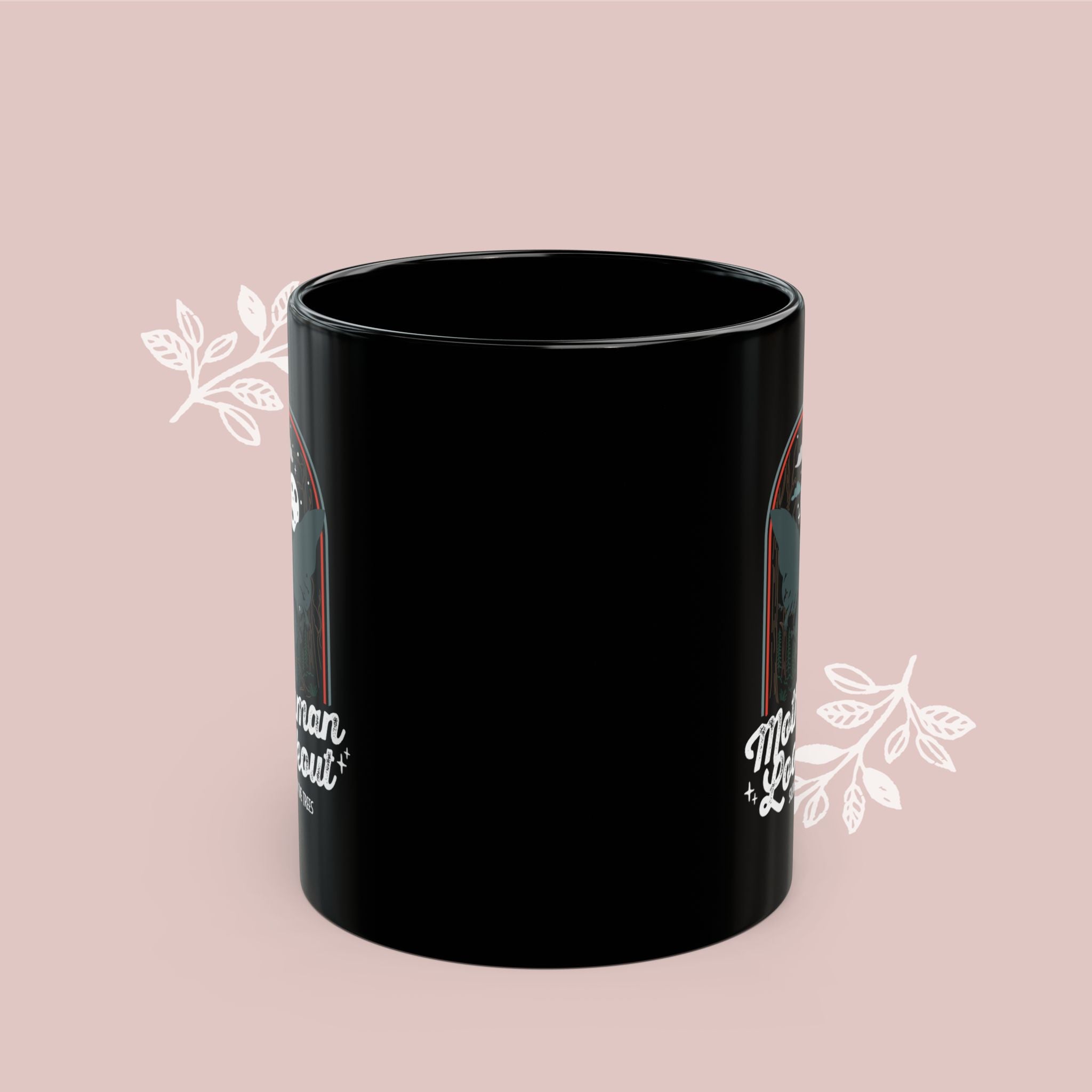 Mothman Coffee Mug — "Mothman Lookout" Retro Design