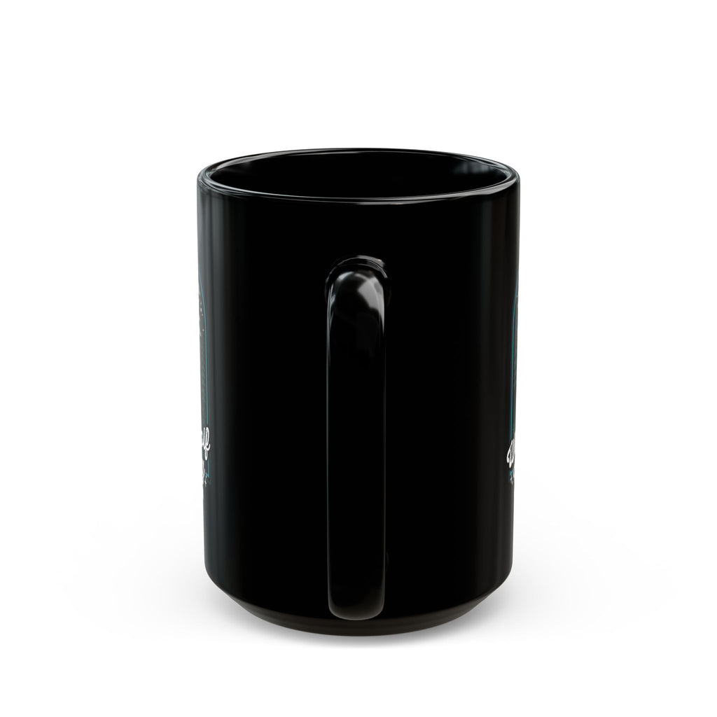 Werewolf Valley Black Mug — 'Active After Dark' Design (11oz & 15oz)