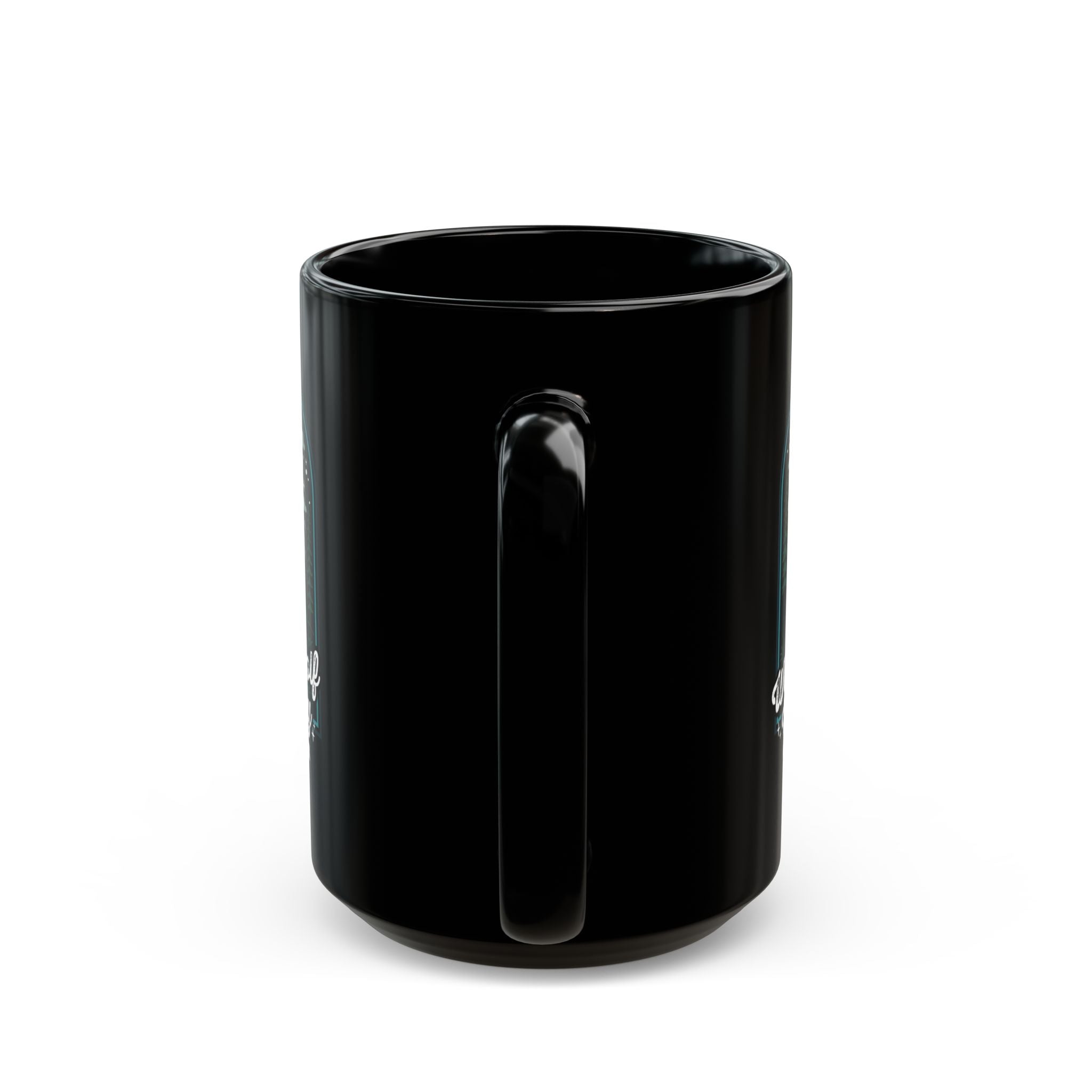 Werewolf Valley Black Mug — 'Active After Dark' Design (11oz & 15oz)