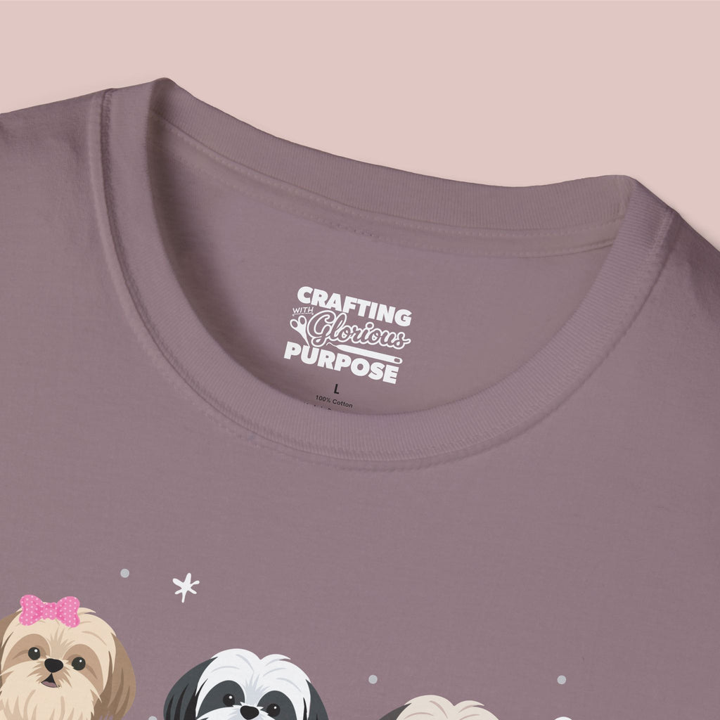I Woof You Cute Shih Tzu Trio Dog Tee — Valentine's T-Shirt