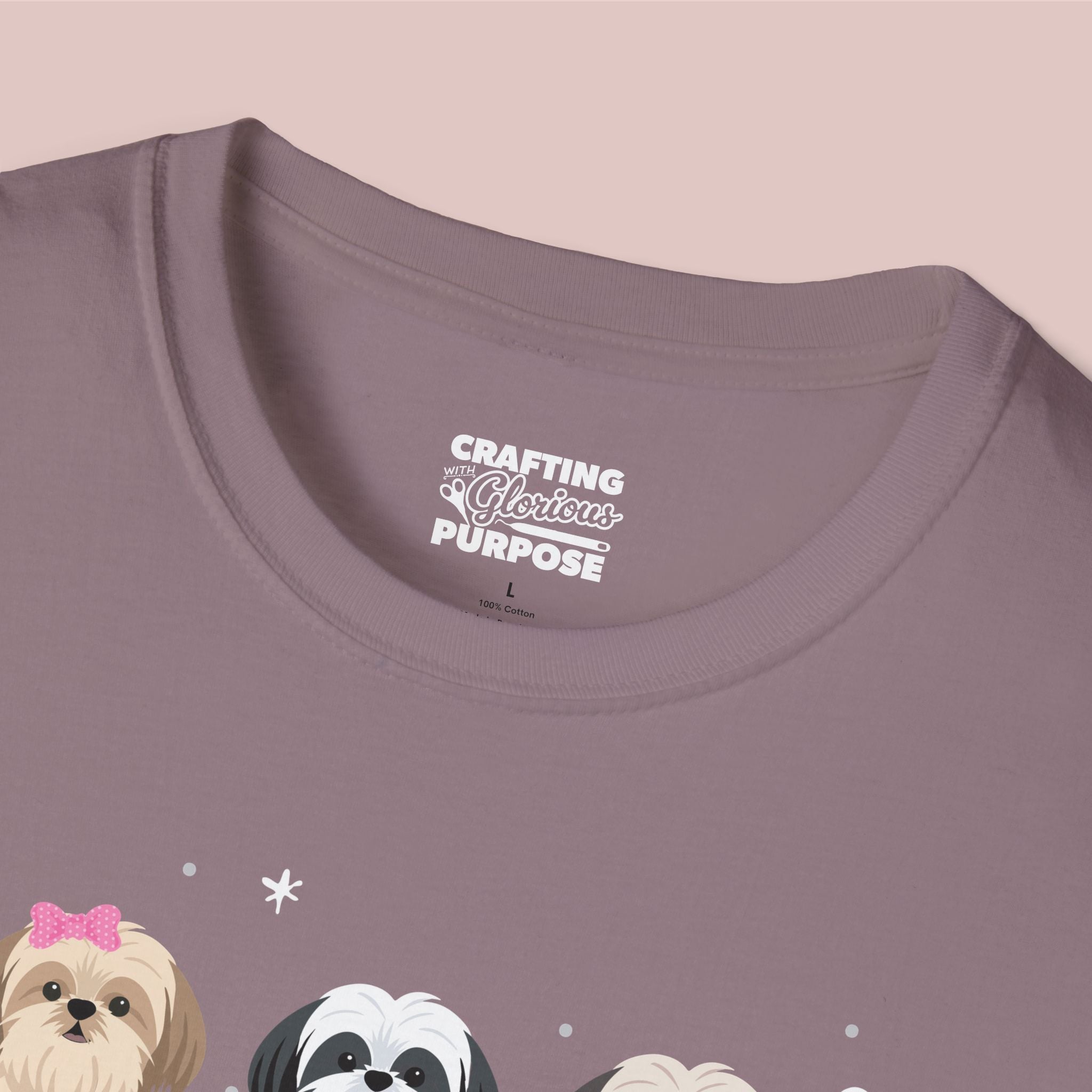 I Woof You Cute Shih Tzu Trio Dog Tee — Valentine's T-Shirt