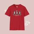 Bernese Patriotic Dog Trio T-Shirt — 'Red, White & Woof' Cute America Graphic Tee