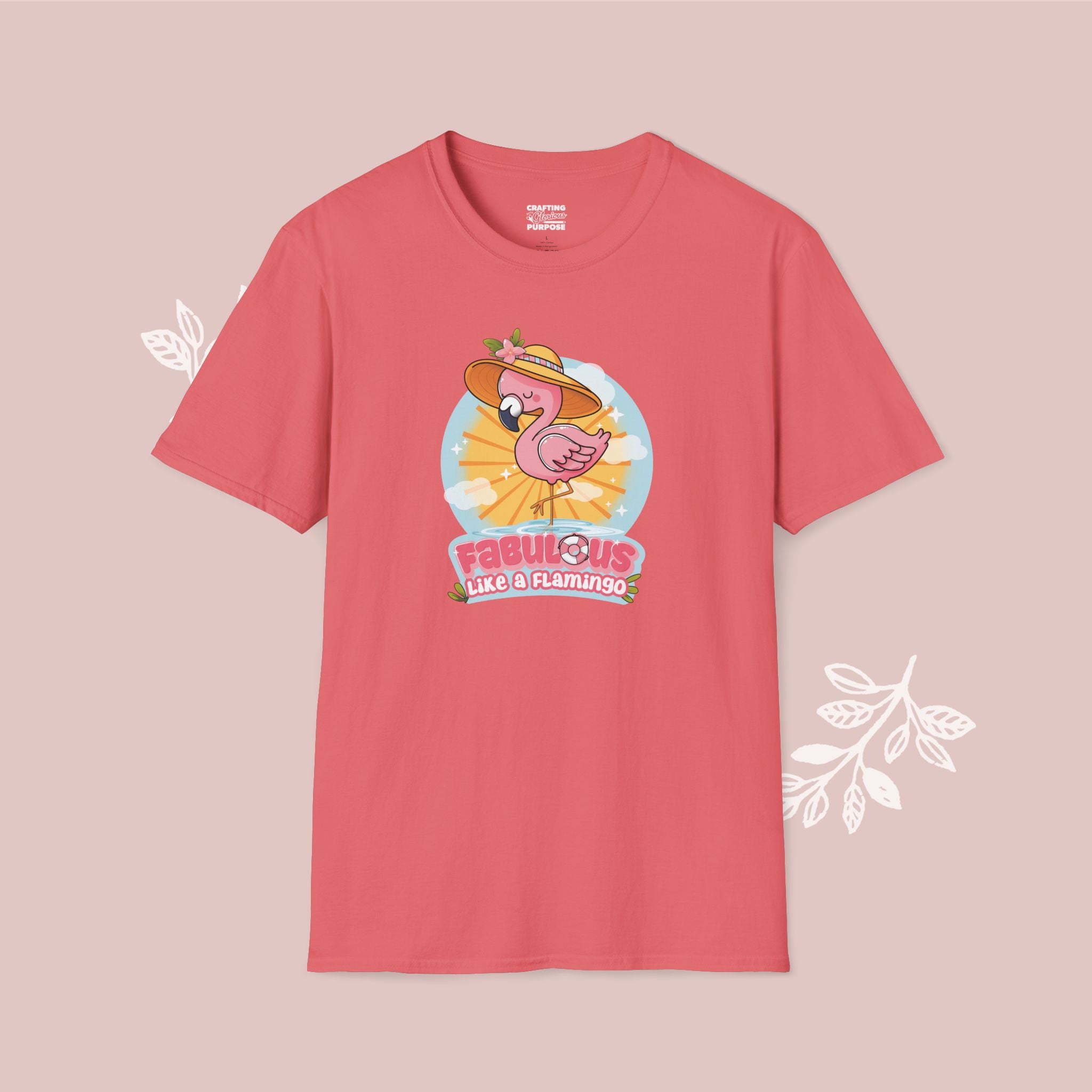 Fabulous Like a Flamingo T-Shirt — Cute Pink Flamingo Graphic Tee