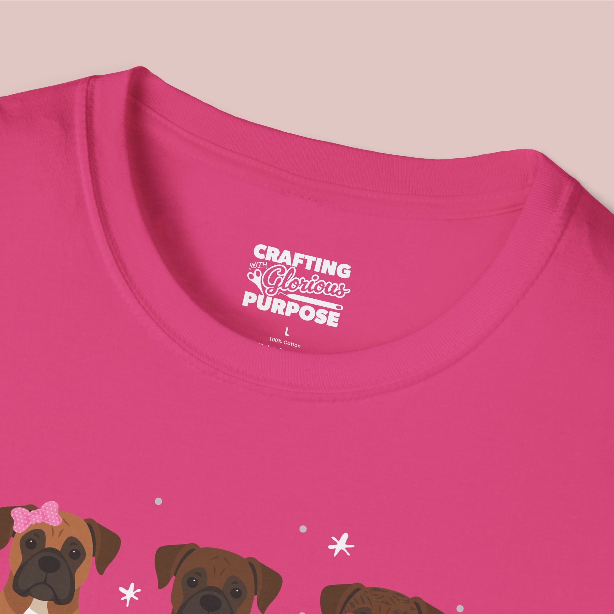 I Woof You Cute Boxer Trio Dog Tee — Valentine's T-Shirt