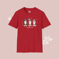 Mini Aussie Patriotic Dog Trio T-Shirt — 'Red, White & Woof' Cute America Graphic Tee