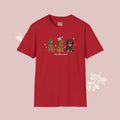 Dachshund Long Haired Patriotic Dog Trio T-Shirt — 'Red, White & Woof' Cute America Graphic Tee