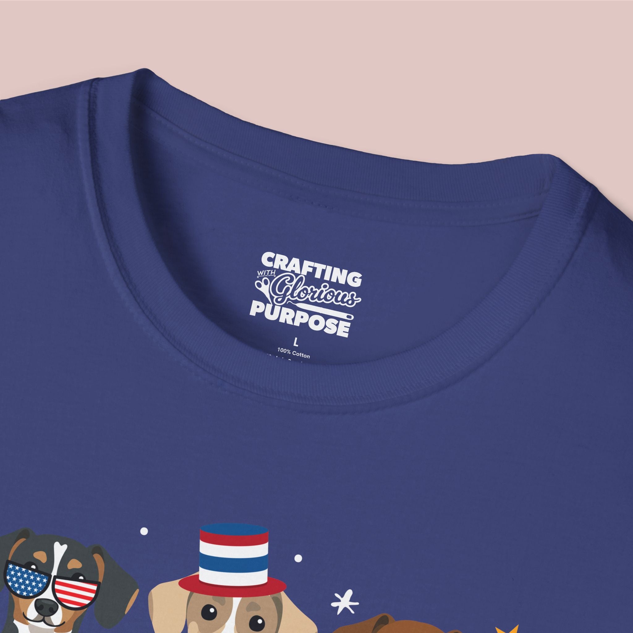 Chiweenie Patriotic Dog Trio T-Shirt — 'Red, White & Woof' Cute America Graphic Tee