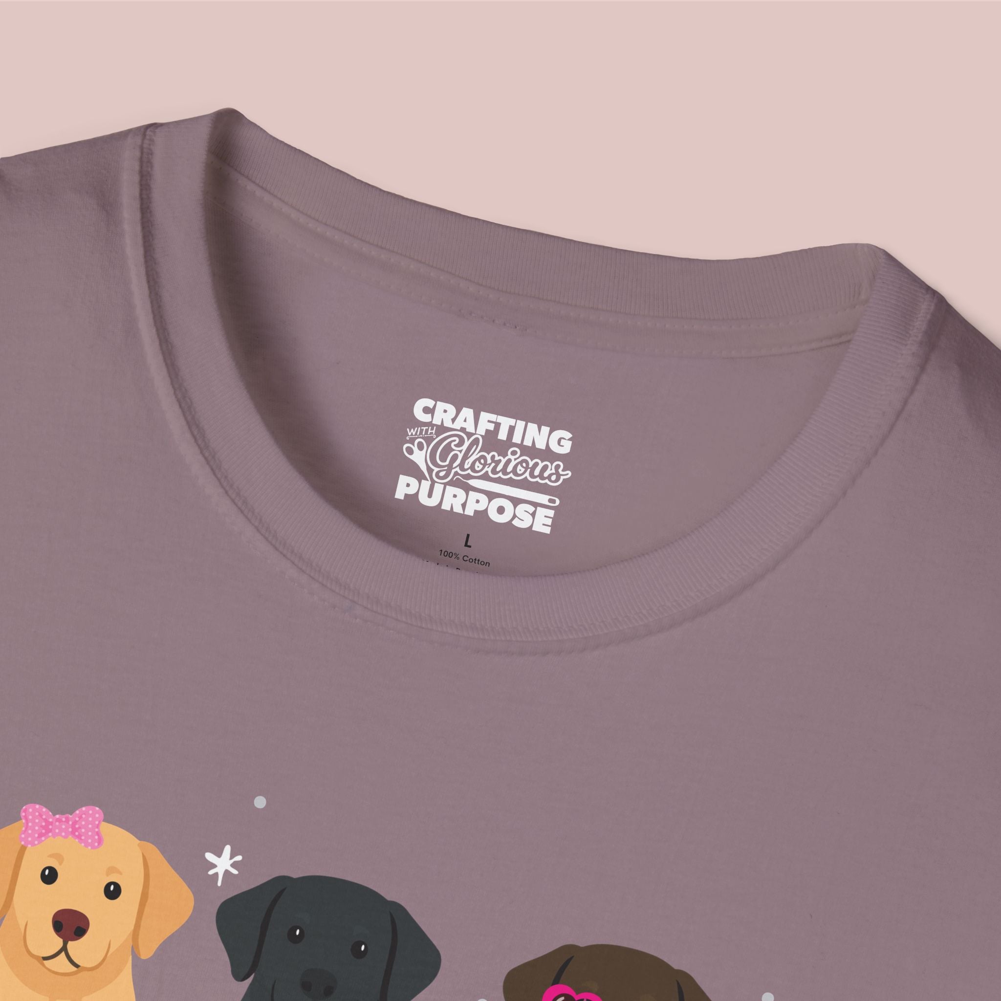 I Woof You Cute Labrador Retriever Trio Dog Tee — Valentine's T-Shirt