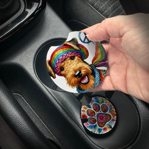 Airedale Terrier - Car Coaster