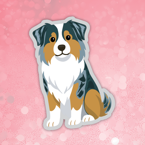Australian Shepherd blue sticker
