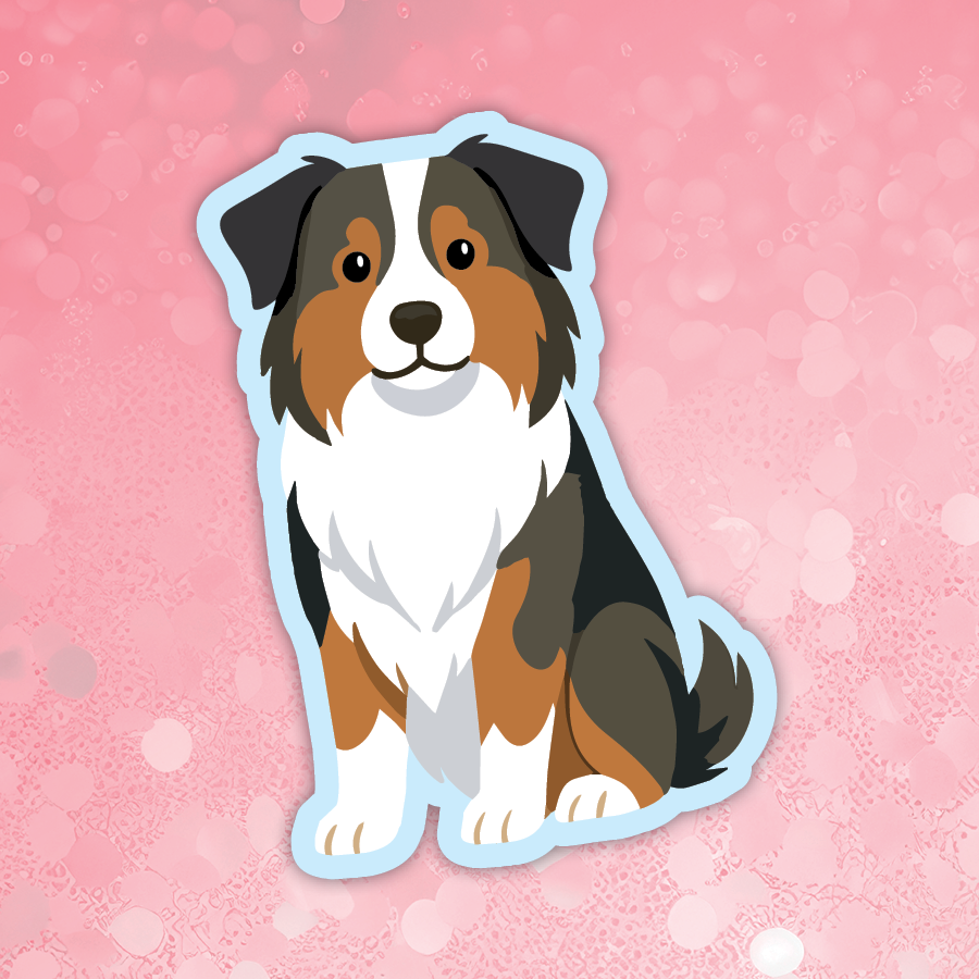 Australian Shepherd Tri sticker
