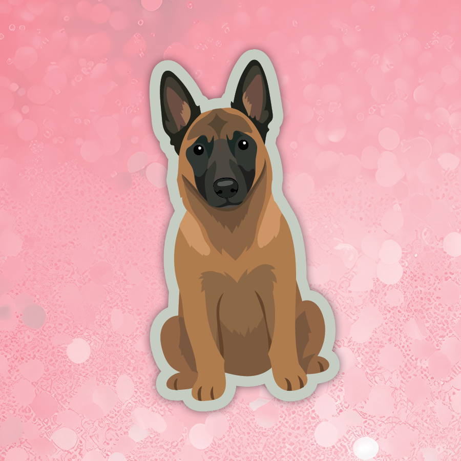Belgian Malinois dog sticker