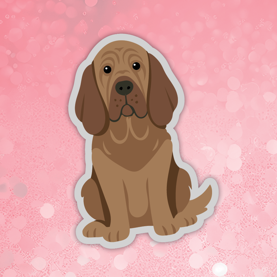 Bloodhound dog sticker