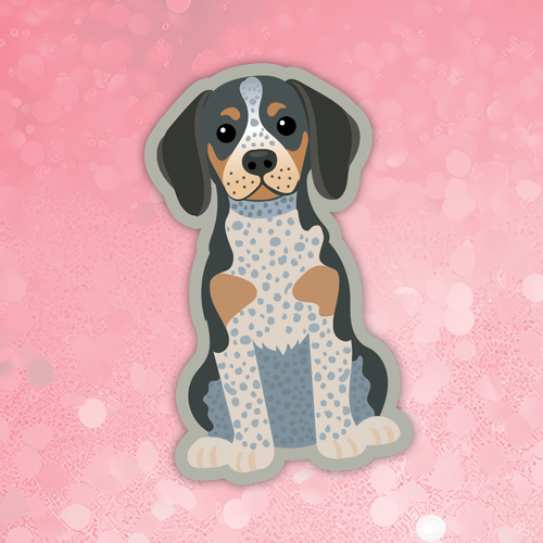 Bluetick Coonhound dog sticker