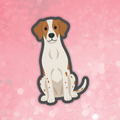 Brittany Spaniel tan sticker