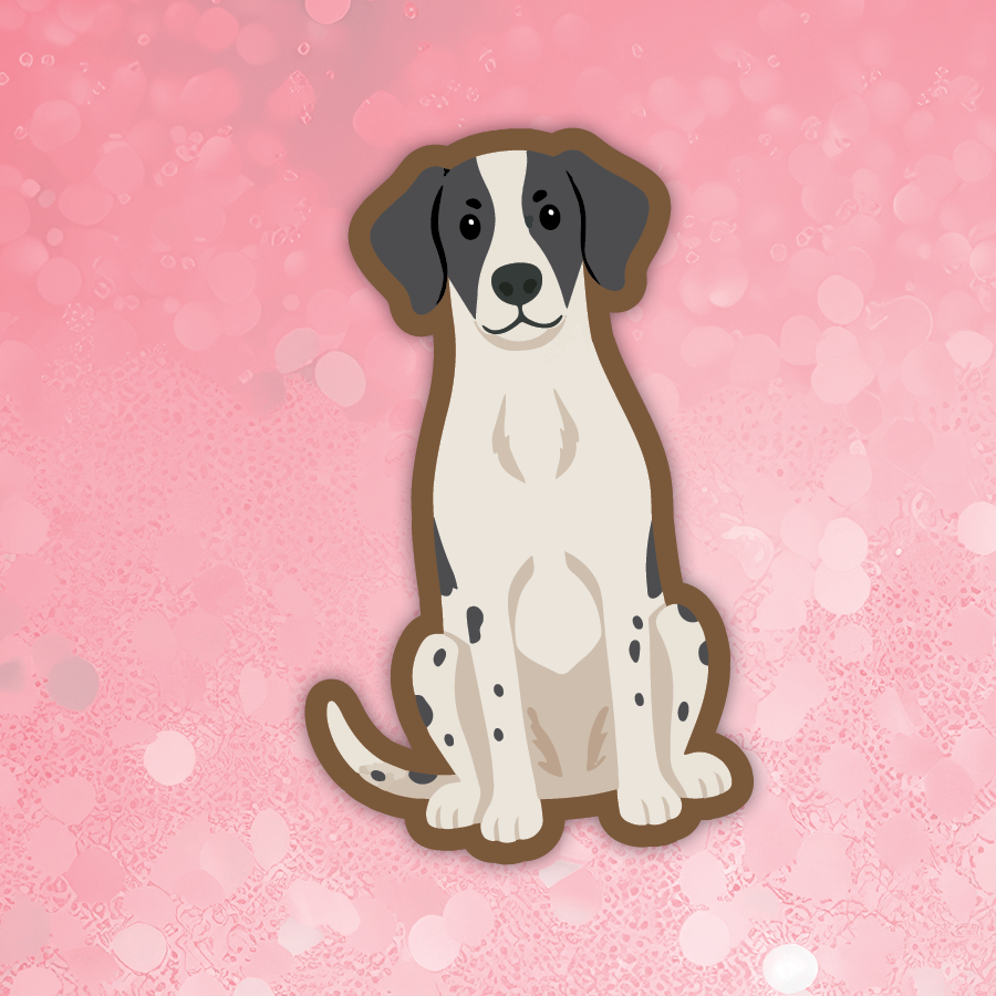 Brittany Spaniel black sticker