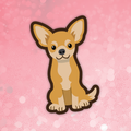Chihuahua fawn dog sticker