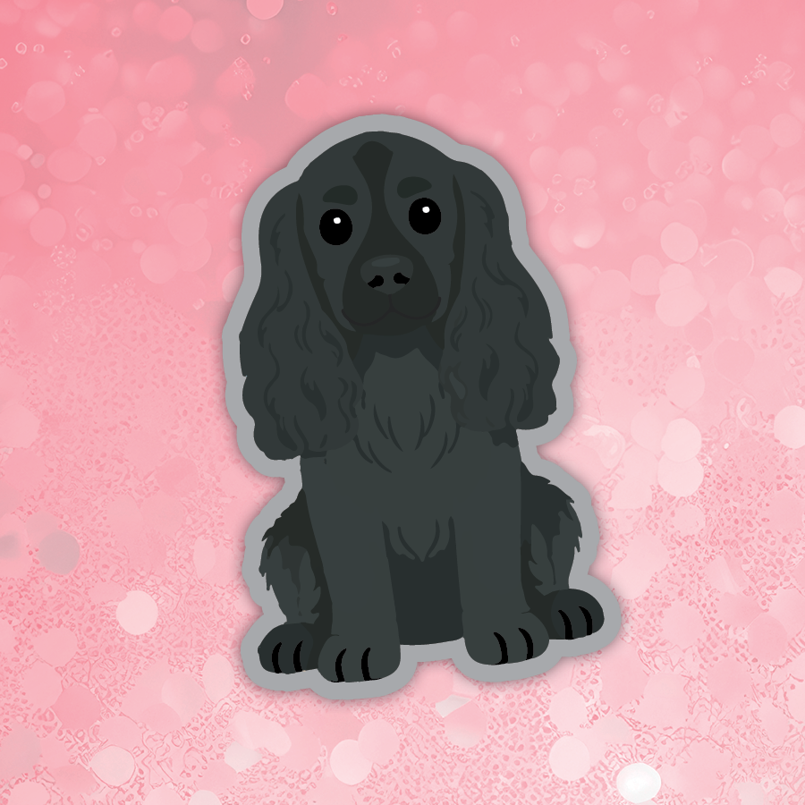 Cocker Spaniel Black sticker