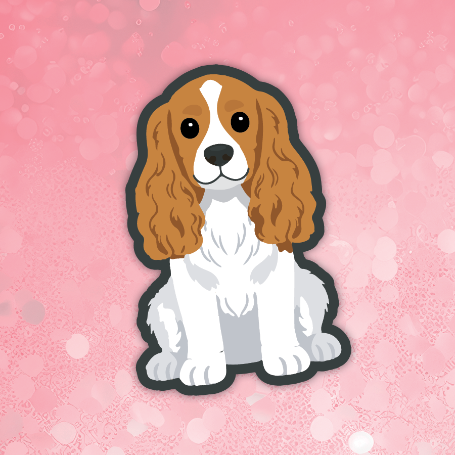 Cocker Spaniel brown sticker
