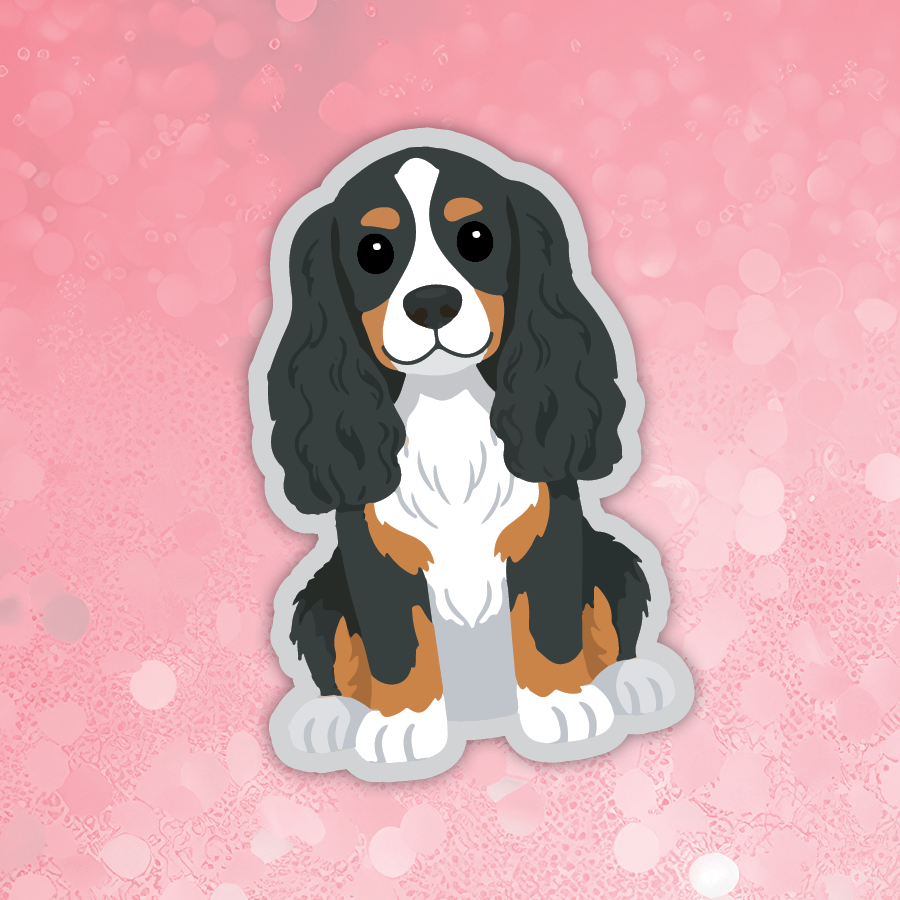 Cocker Spaniel Tri sticker