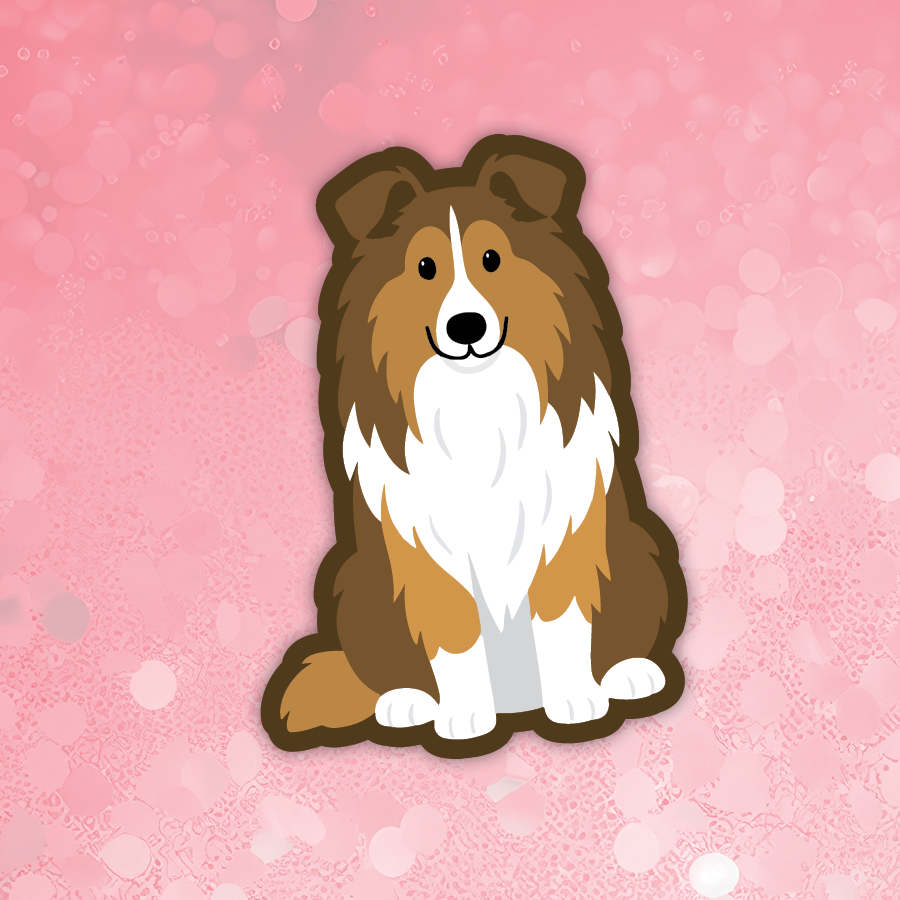 Collie sable sticker