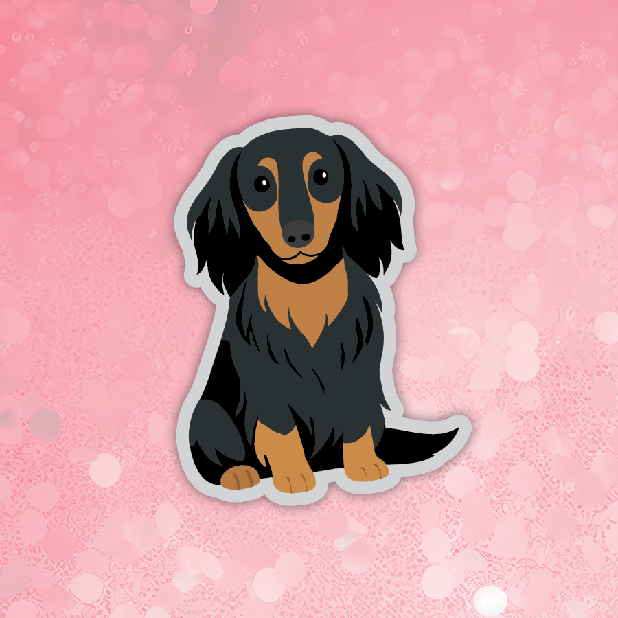 Dachshund Tri sticker