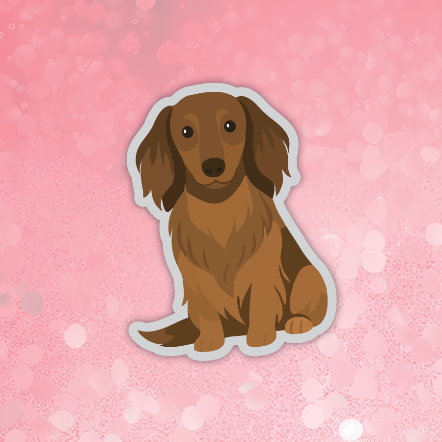 Dachshund Mahogany Sticker