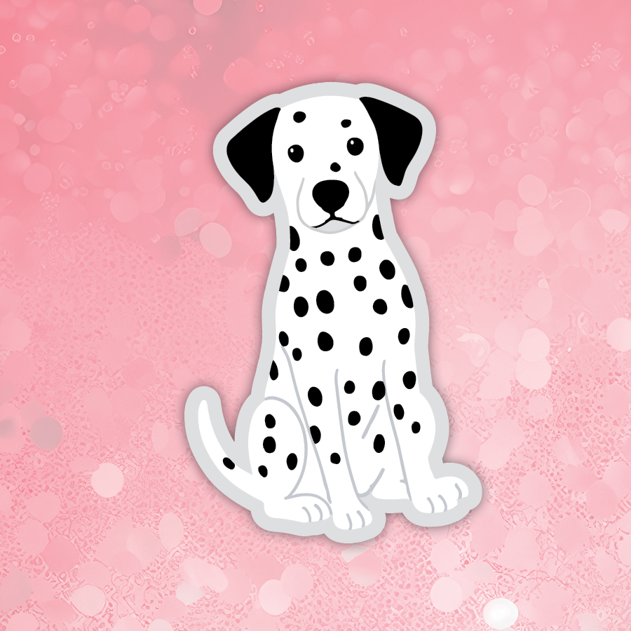 Dalmatian dog sticker