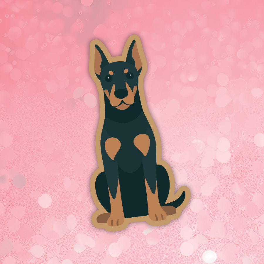 Dobermann Tri sticker