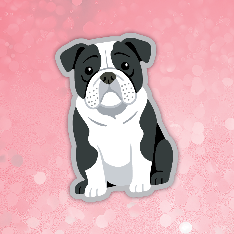 English Bulldog Black sticker