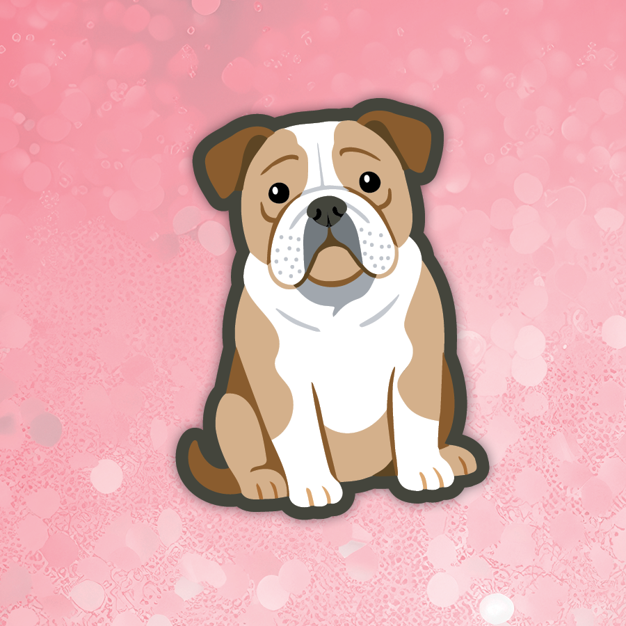 English Bulldog Fawn sticker