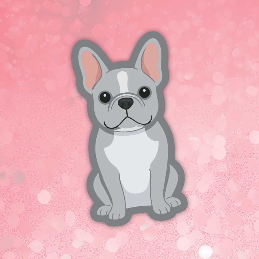 French Bulldog Gray sticker