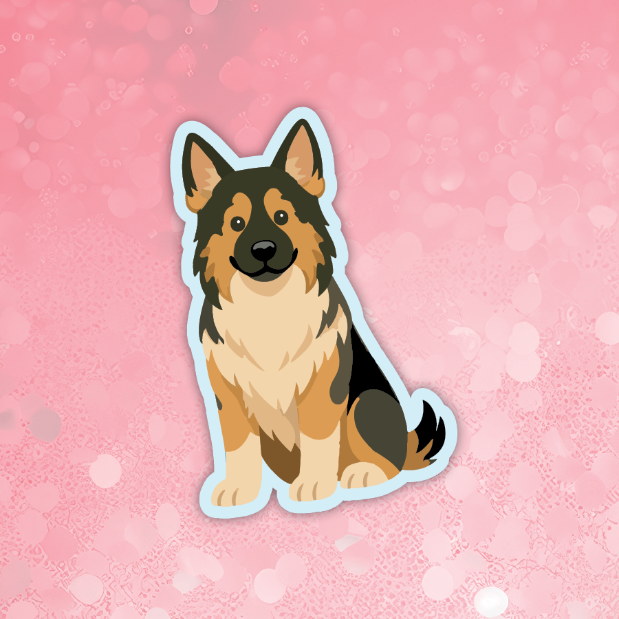 German Shepherd Black and Tan Sticker