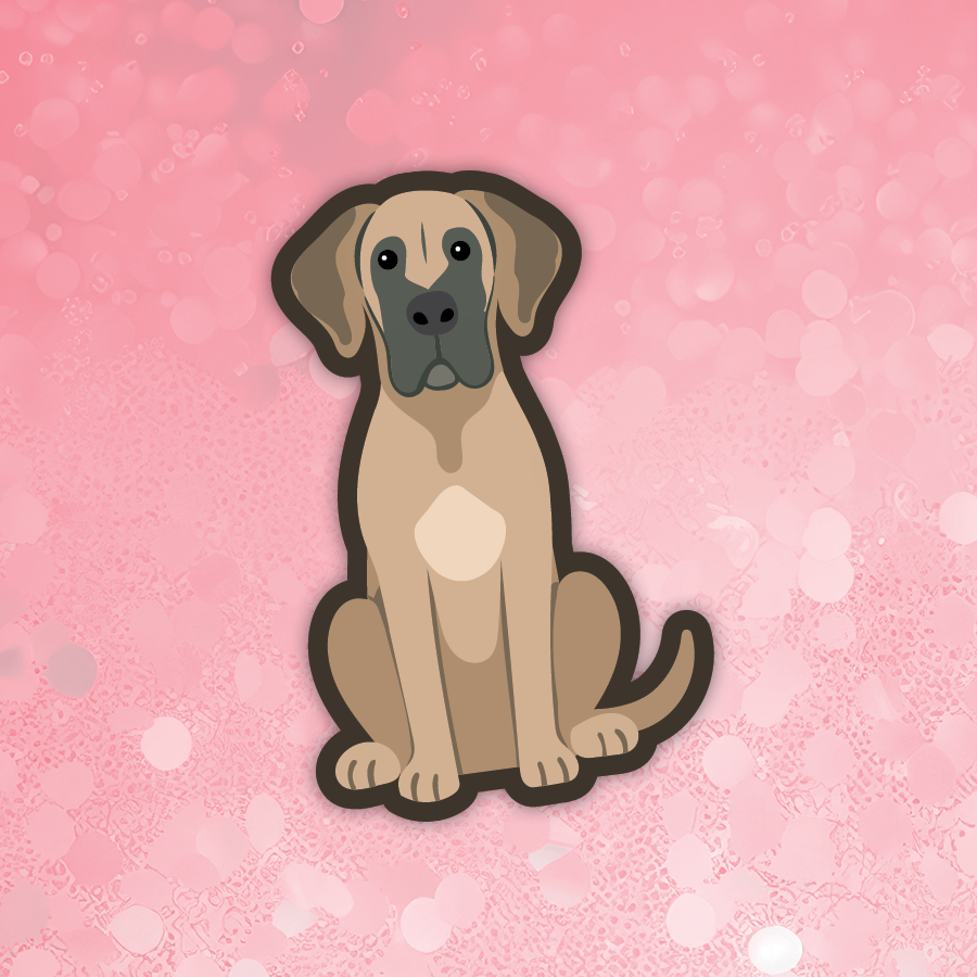 Great Dane fawn Sticker