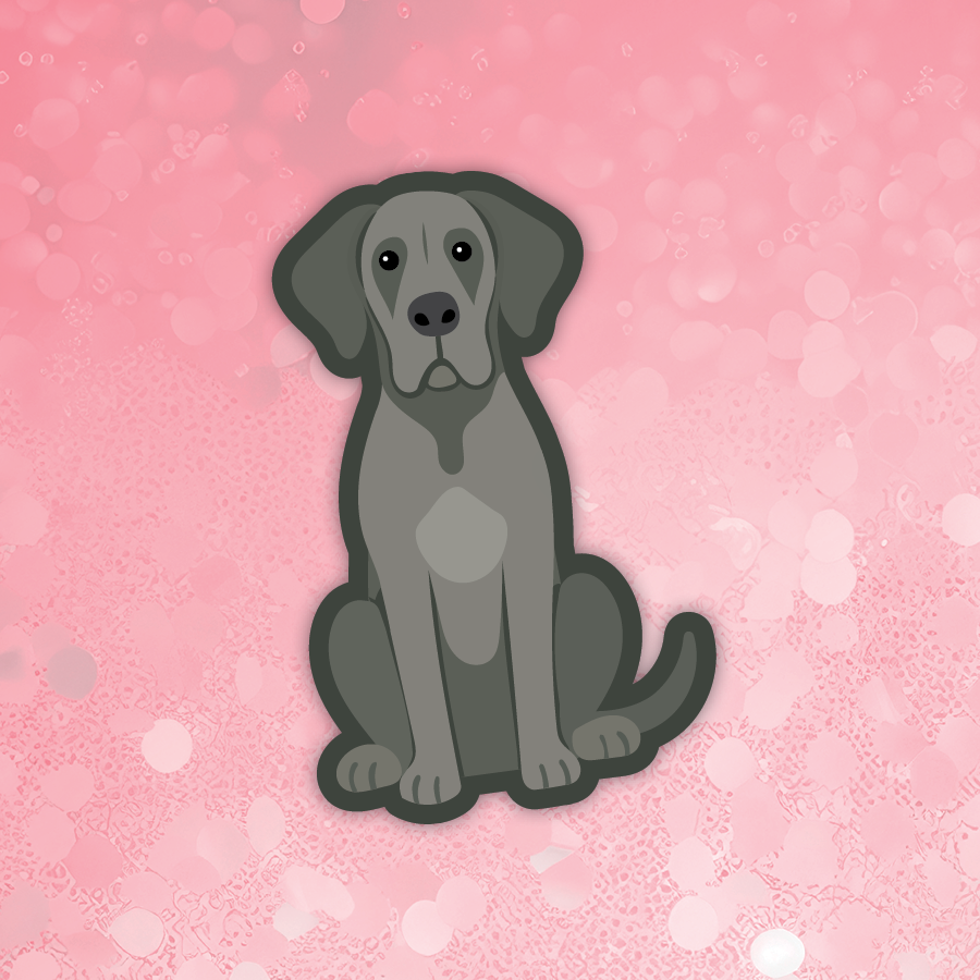 Great Dane gray Sticker