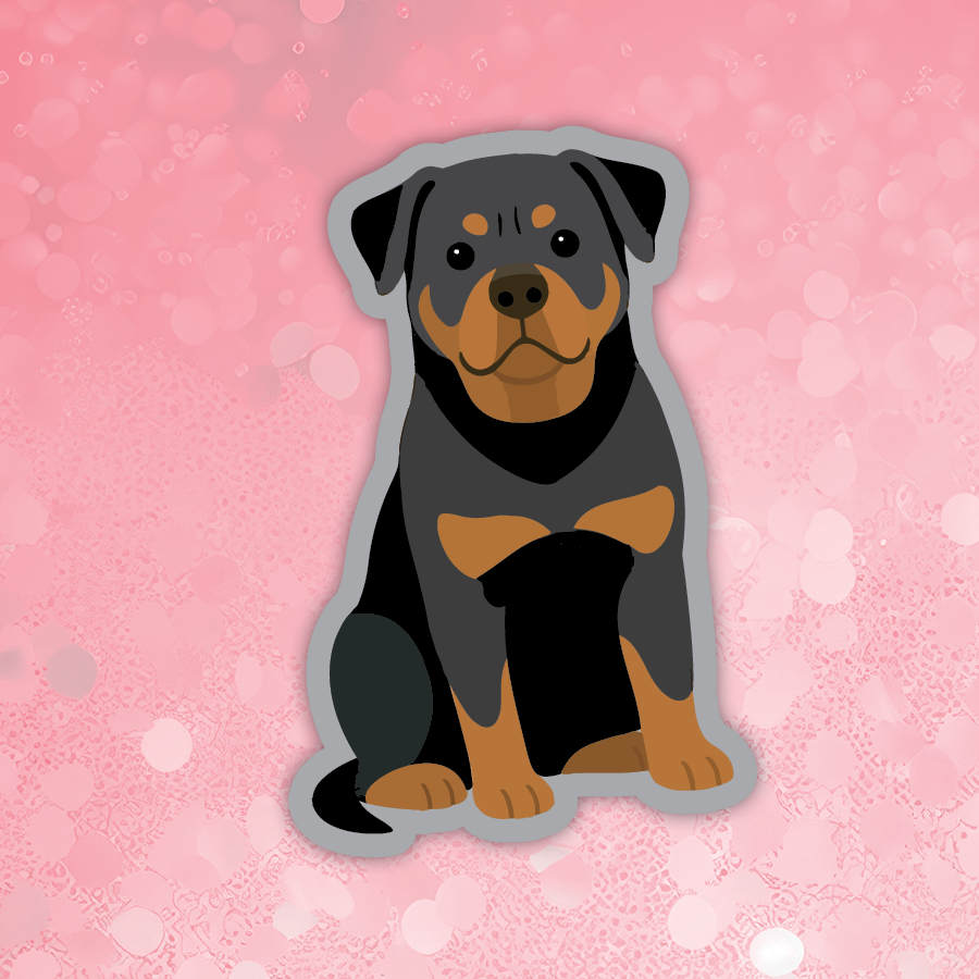 Rottweiler dog sticker