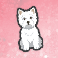 West Highland Terrier dog sticker