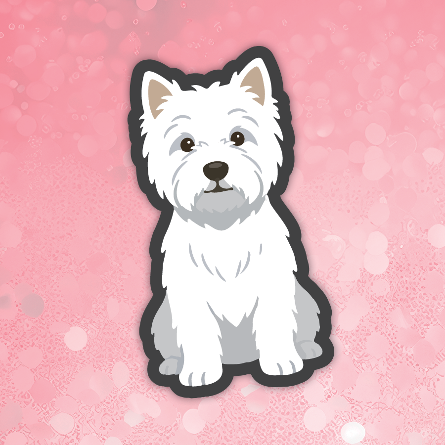 West Highland Terrier dog sticker