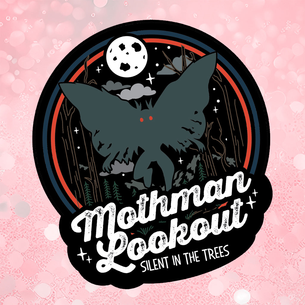 Mothman Lookout  - Silent In The Trees - Legends and Lore Cryptid Collection Sticker
