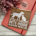 Dog and Cat Pet Alert - Vinyl Decal